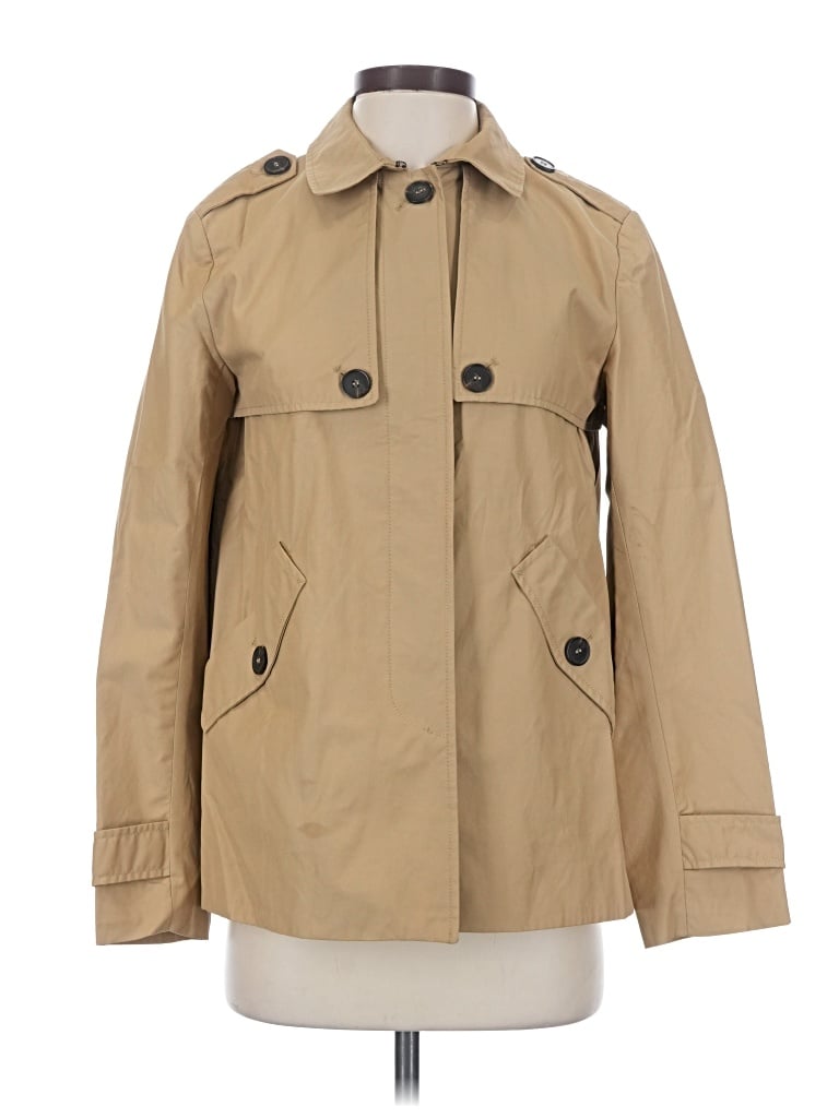 Pre-owned Zara Basic Trenchcoat In Tan