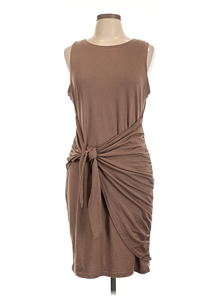 Pre-owned Lillusory Casual Dress In Brown