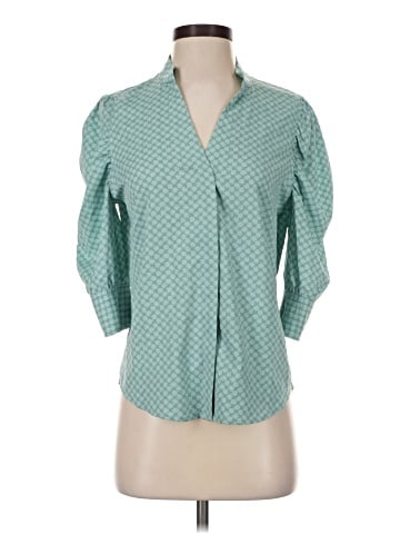 White House Black Market 3/4 Sleeve Blouse (view 1)