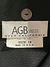 AGB 100% Polyester Black Jacket Size 10 - photo 6