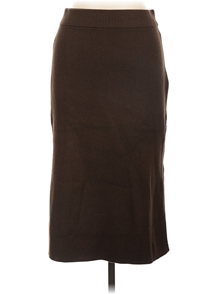 Pre-owned Ayr Formal Skirt In Brown