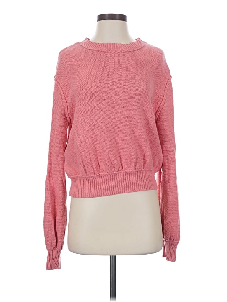 Pre-owned Roxy Pullover Sweater In Pink