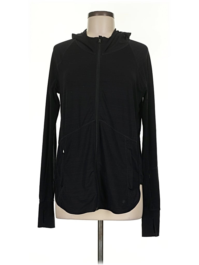 Pre-owned Athleta Zip Up Hoodie In Black