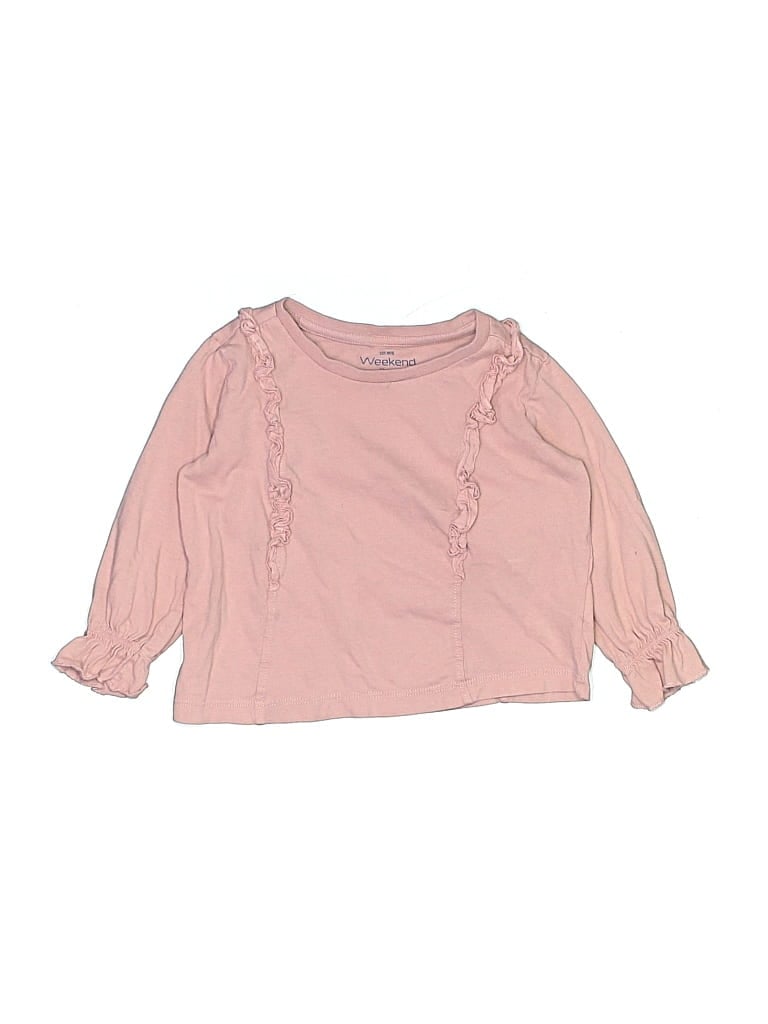 Pre-owned Weekend Kids' Long Sleeve Blouse In Pink