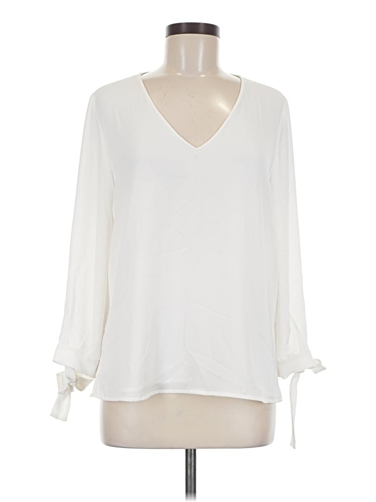 Pre-owned Cece 3/4 Sleeve Blouse In Ivory