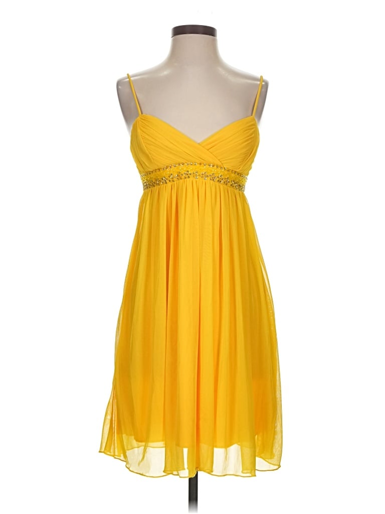 Pre-owned City Triangles Cocktail Dress In Yellow
