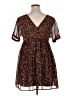 Unbranded 100% Polyester Floral Black Casual Dress Size 1X (estimated) - photo 2