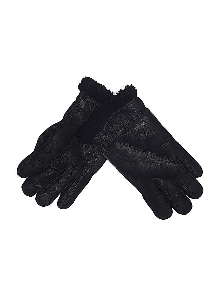 Pre-owned Assorted Brands Gloves In Black