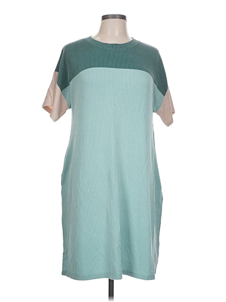 Pre-owned Fantaslook Casual Dress In Teal