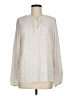 Ann Taylor LOFT 100% Polyester Ivory Long Sleeve Blouse Size M - photo 1