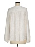 Ann Taylor LOFT 100% Polyester Ivory Long Sleeve Blouse Size M - photo 2