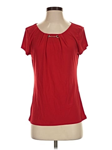 White House Black Market Short Sleeve Blouse (view 1)