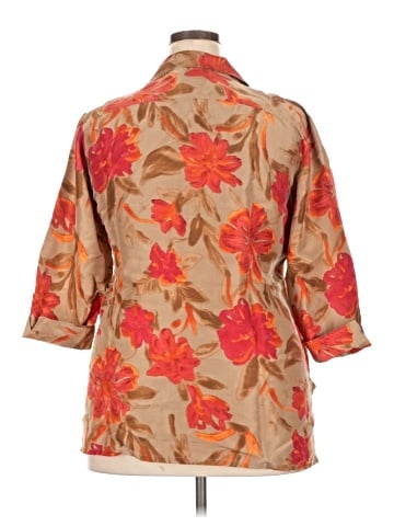 Field Manor 3/4 Sleeve Silk Top (view 2)