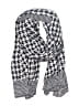 Max Studio 100% Polyester Houndstooth Gray Scarf One size - photo 1