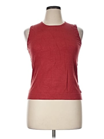 August Silk Sleeveless T-Shirt (view 1)