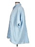 Unbranded 100% Cotton Blue 3/4 Sleeve Button-Down Shirt Size L - photo 5