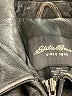 Eddie Bauer 100% Leather Solid Gray Black Jacket Size M - photo 6