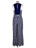 Elevenses 100% Rayon Paisley Blue Jumpsuit Size 10 - photo 2