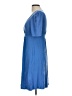 Splendid Solid Blue Casual Dress Size L - photo 5