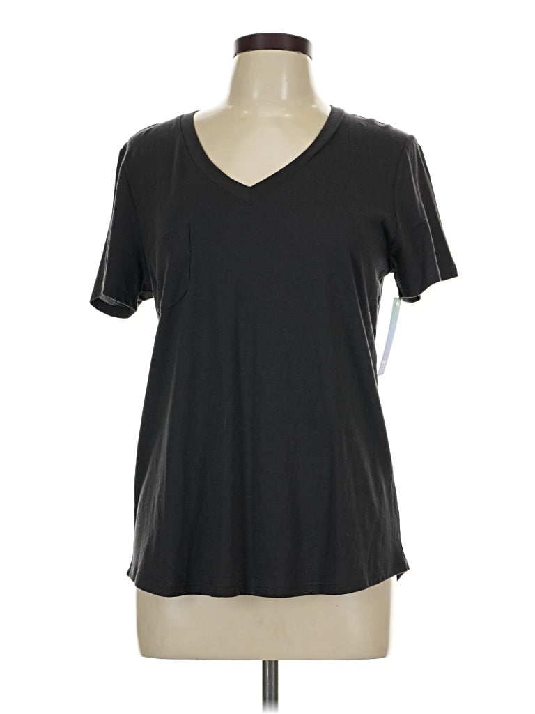 Pre-owned Remade Short Sleeve T-shirt In Black
