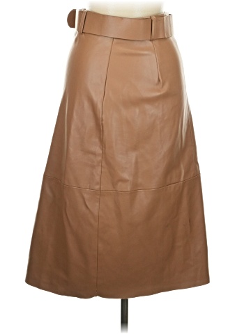 Paper Crane Faux Leather Skirt (view 2)