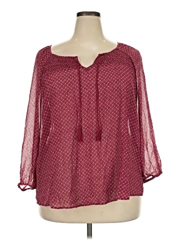 SONOMA life + style 3/4 Sleeve Blouse (view 1)