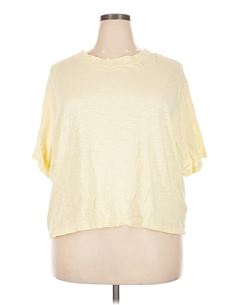 Pre-owned The Drop Short Sleeve T-shirt In Yellow