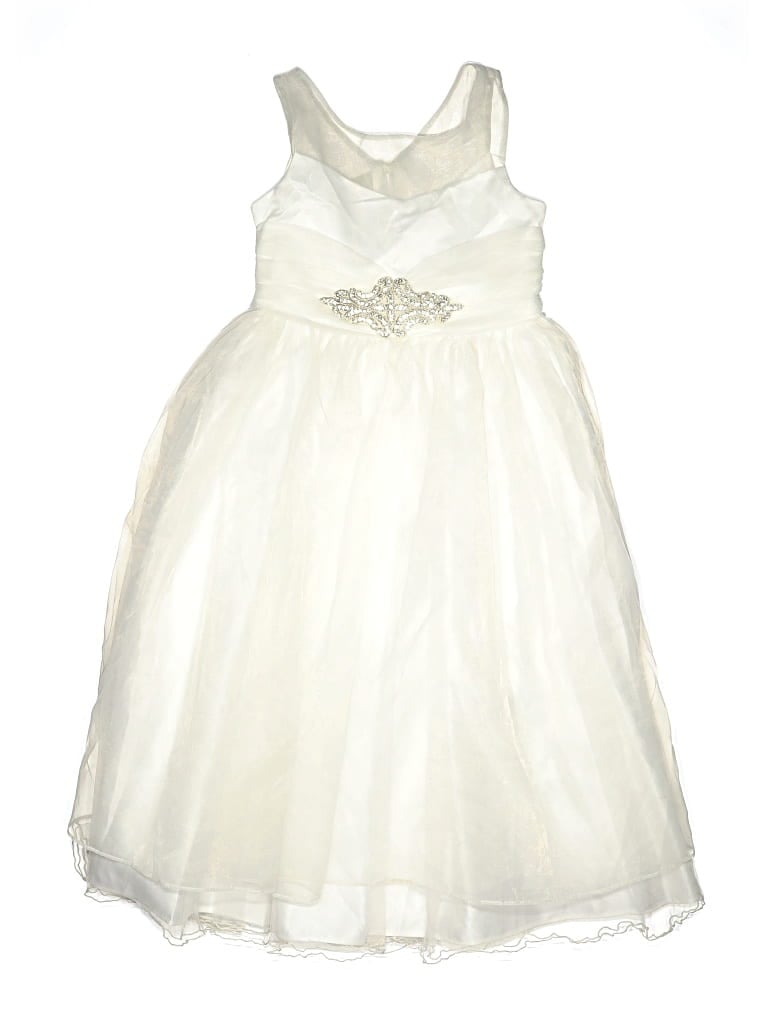 Pre-owned Iris & Ivy Kids' Dress In Ivory