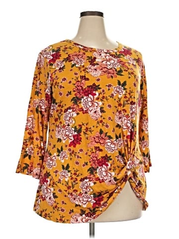 KRISTIN NICOLE 3/4 Sleeve Blouse (view 1)