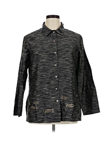 Chico's Design Long Sleeve Silk Top (view 1)