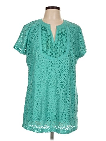 Isaac Mizrahi LIVE! Short Sleeve Blouse (view 1)