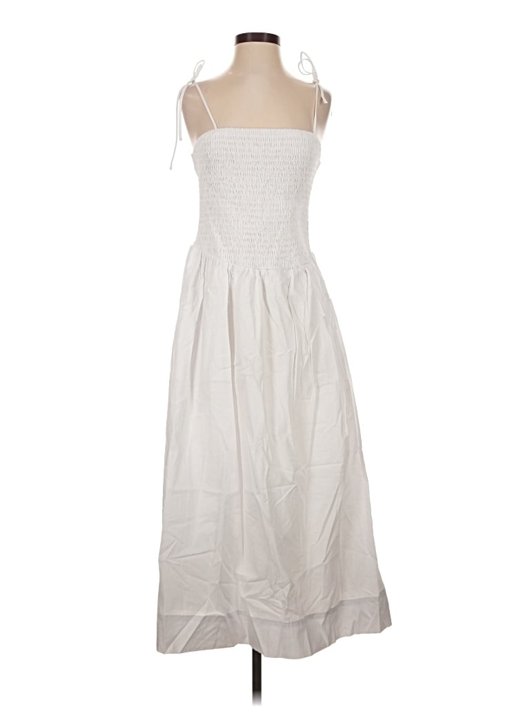 Pre-owned Astr Casual Dress In White