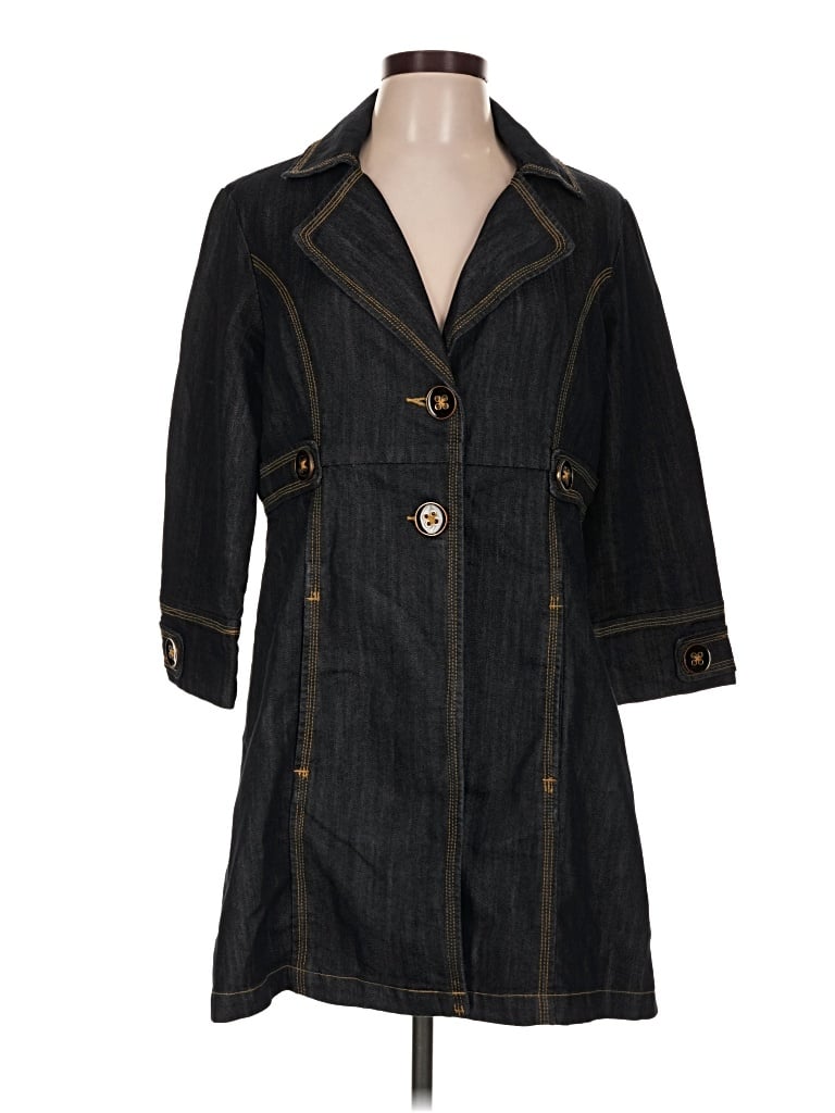 Pre-owned Baccini Coat In Black