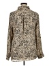 Maurices 100% Polyester Animal Print Tan Long Sleeve Blouse Size XL - photo 2