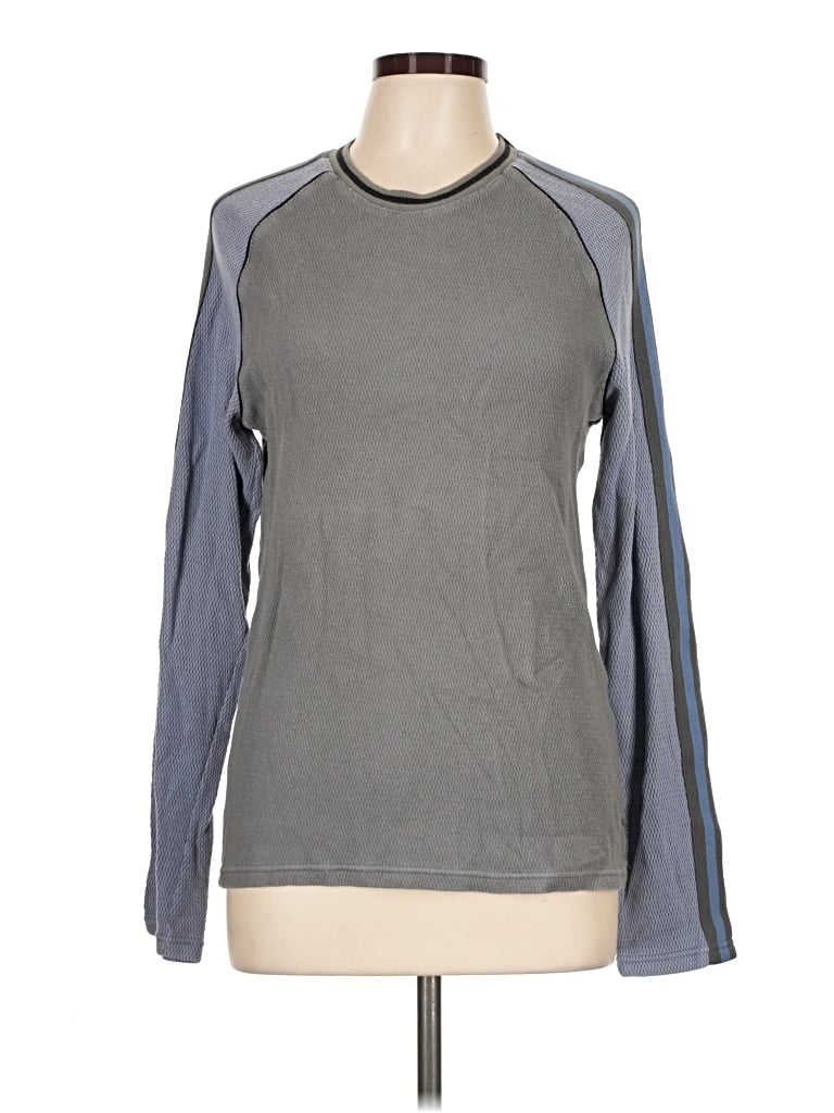 Pre-owned Armani Exchange Long Sleeve T-shirt In Gray