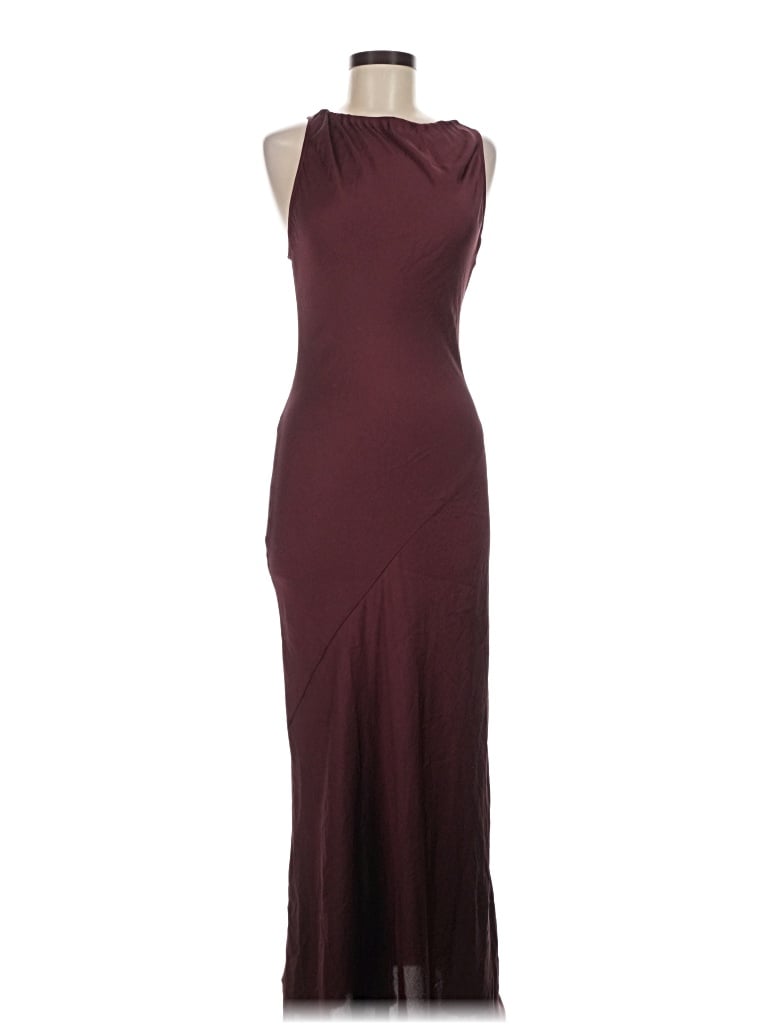 Pre-owned Open Edit Cocktail Dress In Burgundy