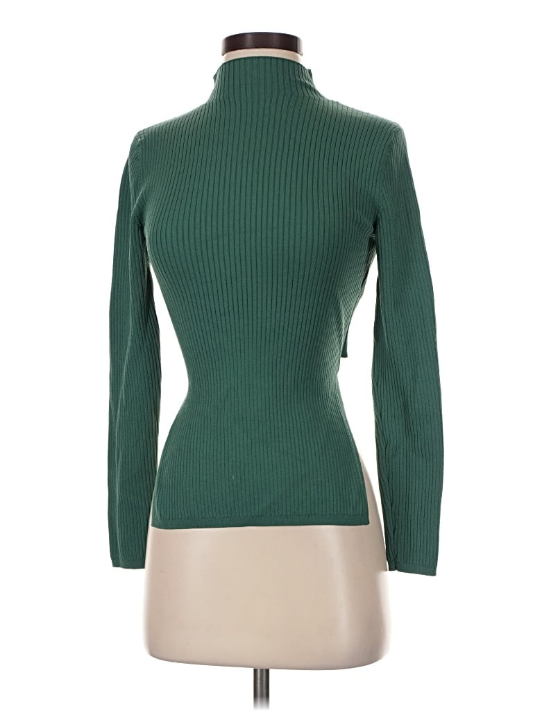 Pre-owned Babaton Turtleneck Sweater In Green