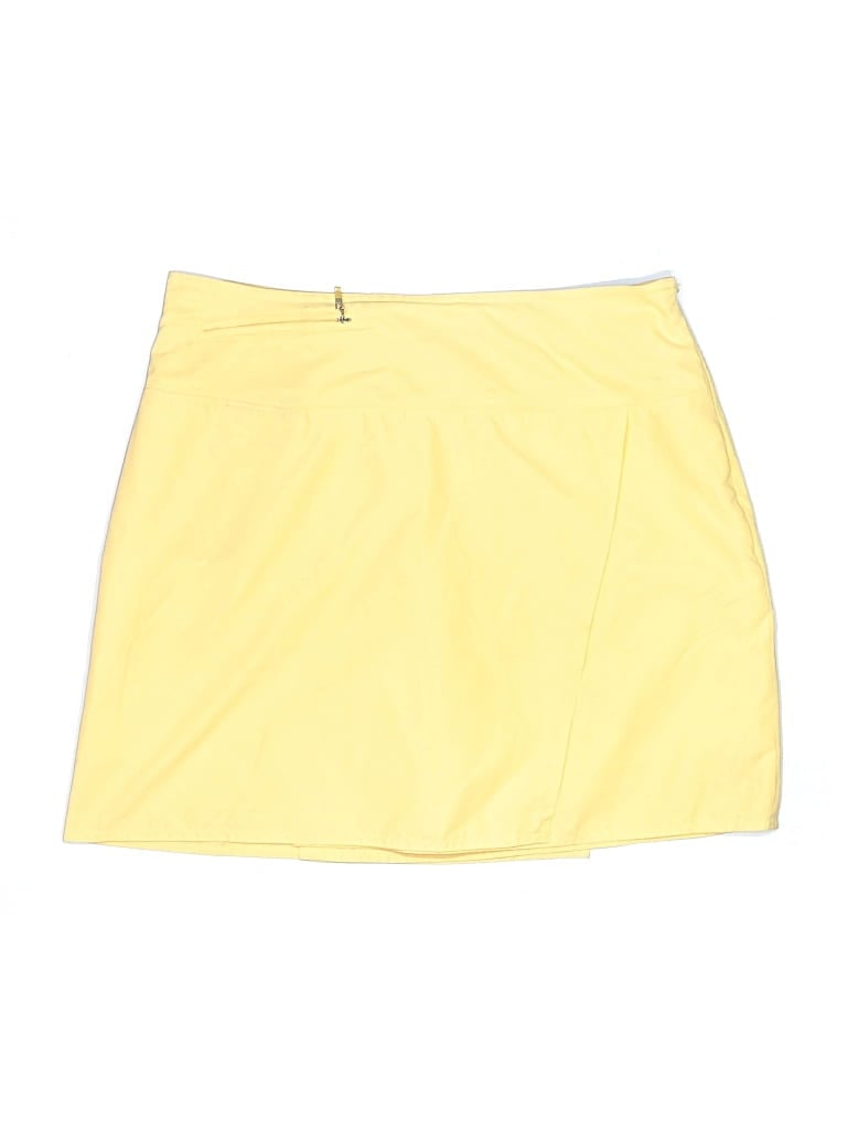 Pre-owned Izod Casual Skirt In Yellow