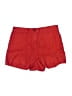 J.Crew 100% Linen Solid Red Shorts Size M - photo 1