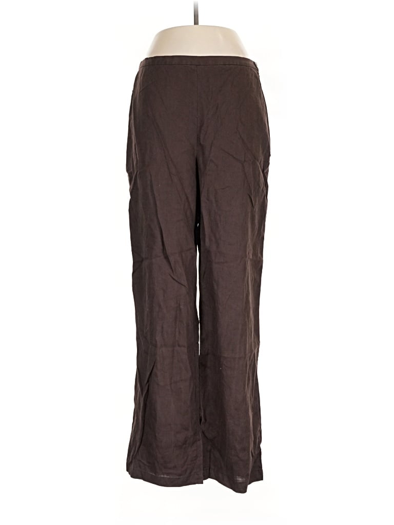 Pre-owned Eddie Bauer Linen Pants In Brown