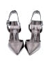 Stuart Weitzman 100% Leather Multi Color Brown Gold Heels Size 5 1/2 - photo 3