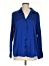 Maison d' Amelie Blue Long Sleeve Blouse Size M - photo 1