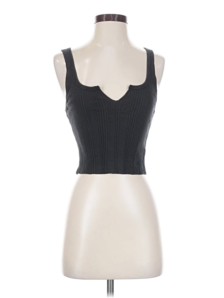 Pre-owned Bdg Tank Top Black Strapless Neckline Tops