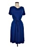 George Solid Blue Casual Dress Size M - photo 1
