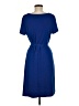 George Solid Blue Casual Dress Size M - photo 2