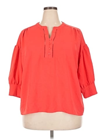 Notations 3/4 Sleeve Blouse (view 1)