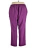 Allison Daley Solid Purple Active Pants Size 22 - photo 2