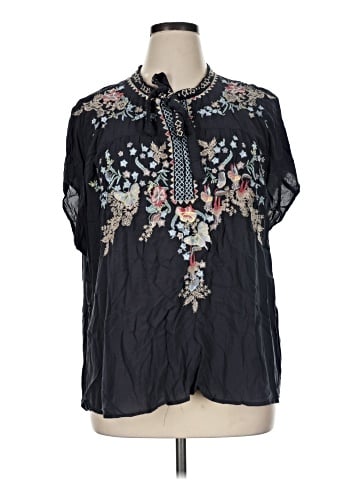 Philosophy Republic Clothing Short Sleeve Blouse (view 1)