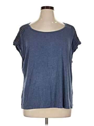 Rose + Olive Short Sleeve Top (view 1)