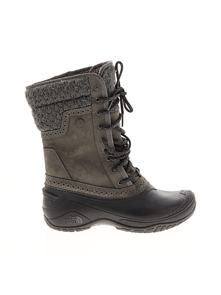 Pre-owned The North Face Boots In Gray
